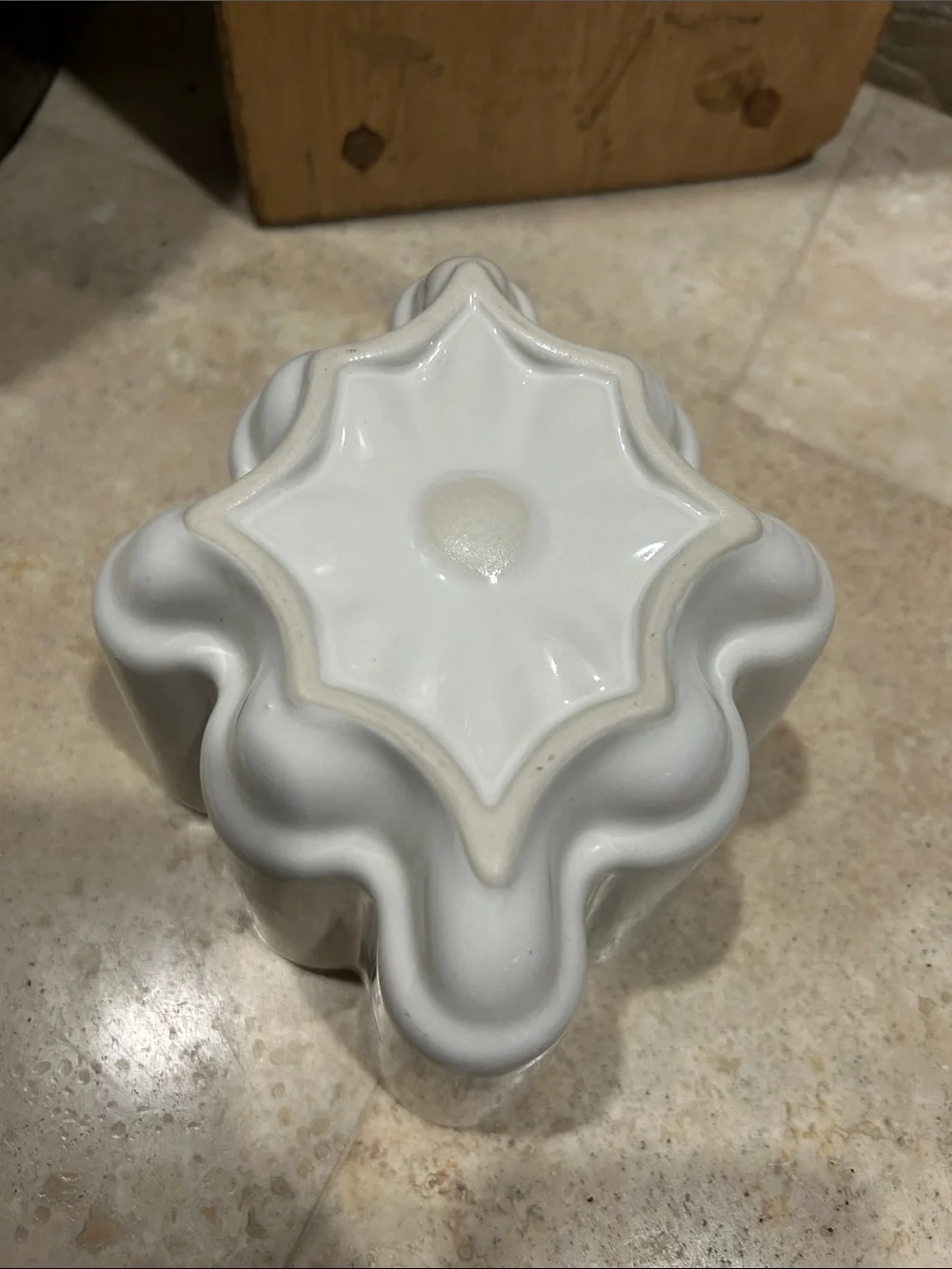 vintage ceramic jelly or pudding mold